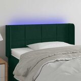  LED uzglavlje tamnozeleno 103x16x78/88 cm baršunasto | shoptok.hr