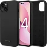 HARDCASE OVITEK IZ TEKOČEGA SILIKONA ZA IPHONE 14 PLUS / 15 PLUS ČRN, (21970593)