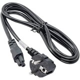 Akyga tok adapterski kabel [1x varnostni moški konektor - 1x deteljičast ženski konektor C5] 1.50 m črna, (20519070) | Shoptok.si