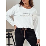 DStreet Bluzka damska oversize VIVILINES z nadrukiem biała | Shoptok.si