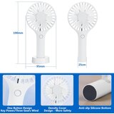 Venisymlis Ročni Prenosni Ventilator Usb Za Ponovno Polnjenje, Bel, (22070237) | Shoptok.si