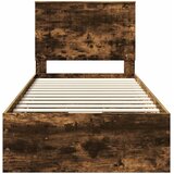 Krevetna konstrukcija s ladicama Dimljeni hrast 90 x 200 cm | shoptok.hr