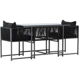 Venture Home Noto balkonski set, crni | shoptok.hr
