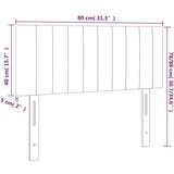  Posteljno vzglavje črno 80x5x78/88 cm žamet, (20725412) | Shoptok.si