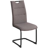 CARRYHOME nihajni stol, kovina, tekstil siva, črna | Shoptok.si
