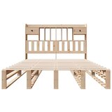 vidaXL Knjižna postelja brez vzmetnice 140x200 cm trdna borovina | Shoptok.si