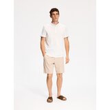 Reserved Polo-majica s podignutim ovratnikom - krem | shoptok.hr