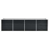  Povišena vrtna gredica antracit 320x80x77 cm pocinčani čelik | shoptok.hr
