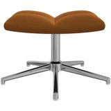  Stol za sproščanje s stolčkom rjav žamet, (20957084) | Shoptok.si
