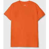 Guess Otroška kratka majica oranžna barva