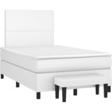  box spring s madracem bijeli 120x190 cm od umjetne kože | shoptok.hr