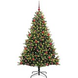  Umjetno savitljivo božićno drvce s 300 LED dioda Zelena 180 cm | shoptok.hr