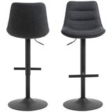 Actona Siv barski stol z nastavljivo višino (višina sedeža 65 cm) Adisa – | Shoptok.si