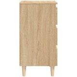  Noćni ormarić s drvenim nogama boja hrasta 40 x 35 x 69 cm | Eponuda.ba