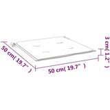  Jastuci za vrtne stolice 4 kom plavo-bijeli 50x50x3 cm tkanina | shoptok.hr