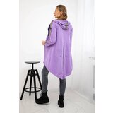 Kesi Sweatshirt with back zip dark purple | shoptok.hr