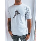 DStreet Light grey men's T-shirt with print Cene
