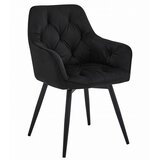  JORK360 Stolica - crni baršun / crne noge x 2 | shoptok.hr