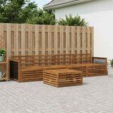  Set vanjskih sofa 5 kom. Prirodna Čvrsto drvo akacije | shoptok.hr