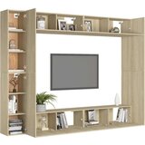  8-dijelni set TV ormarića boja hrasta sonome od iverice | shoptok.hr