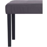 Klupa od umjetne kože 106 cm siva | shoptok.hr