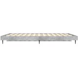  Okvir kreveta boja betona 135 x 190 cm od konstruiranog drva | Eponuda.com