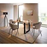 Linea Natura JEDILNA MIZA, trd les akacija črna, barve akacije | Shoptok.si