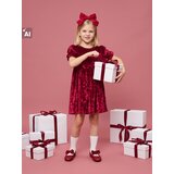 Sinsay Velur midi haljina s mašnom | shoptok.hr