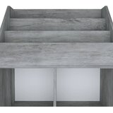  Stalak za dječje časopise boja betona 71 x 30 x 114 cm drveni | shoptok.hr