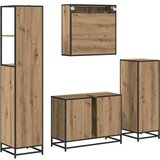 vidaXL set namještaja za kupaonicu 4 pcs hrast artisan 80 x 33 x 60 cm | shoptok.hr