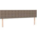  Posteljno vzglavje 2 kosa taupe 100x5x78/88 cm blago, (20932252) | Shoptok.si