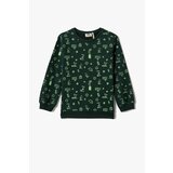 Koton Boy's Khaki Patterned Sweatshirt | Shoptok.si