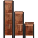  Polica 3 pcs Smeđa 80 x 30 x 110 cm Čvrsto drvo akacije | shoptok.hr