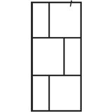 vidaXL Pregrada za tuširanje od kaljenog stakla crna 90 x 195 cm | shoptok.hr