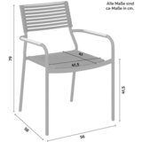 Modern Living Vrtni Stol Iris, Antracit | Shoptok.si
