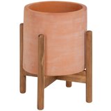 Kave Home terakota tegla na drvenom postolju Dalva, ⌀ 30 cm Cijene