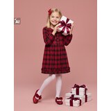 Sinsay Midi haljina sa škotskim uzorkom i božićnim motivom | shoptok.hr