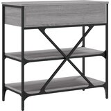  Konzolni stol siva boja hrasta 75x34,5x75 cm konstruirano drvo | shoptok.hr