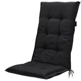 jastuk za stolicu s visokim naslonom 120x50x4 cm panama black