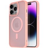 AVIZAR Ohišje MagSafe za iPhone 14 Pro Max Back Mat Frosted Obris, Roza, (5000010586) | Shoptok.si