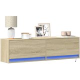 vidaXL Zidni TV ormarić s LED svjetlima boja hrasta sonome 140x31x38cm | shoptok.hr