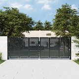 vidaXL vrtna vrata antracit 300 x 150 cm čelična | shoptok.hr