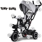  Dječji bicikl s tri kotača Tiny Bike 3u1 s rotirajućim krovom SP0650 | shoptok.hr