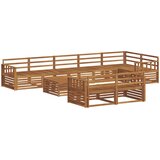  Set vanjskih sofa 9 kom. Prirodna Čvrsto drvo akacije | shoptok.hr