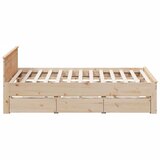  Okvir kreveta bez madraca s uzglavljem 200x200 cm od borovine | shoptok.hr
