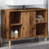 Furnova Kopalniška omarica star les 80x33x60 cm inženirski les, (21947197) | Shoptok.si