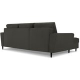 Cosmopolitan Design Crna sklopiva/s prostorom za odlaganje kutna garnitura od samta (s lijevim kutom/s ležaljkom) Kyoto – | shoptok.hr