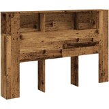 Maison Chic vzglavna omarica - nočna omarica - posteljna omarica starinski les 160x18,5x103,5 cm inženirski les, (21709277) Cene