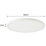  Brilagi - LED prigušiva svetiljka ULTRA SLIM LED/24W/230V prečnik 42 cm bela + daljinski upravljač | Eponuda.com