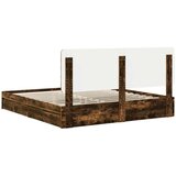  krevet s od storage s uzglavljem dimljeni hrast 180 x 200 cm | shoptok.hr